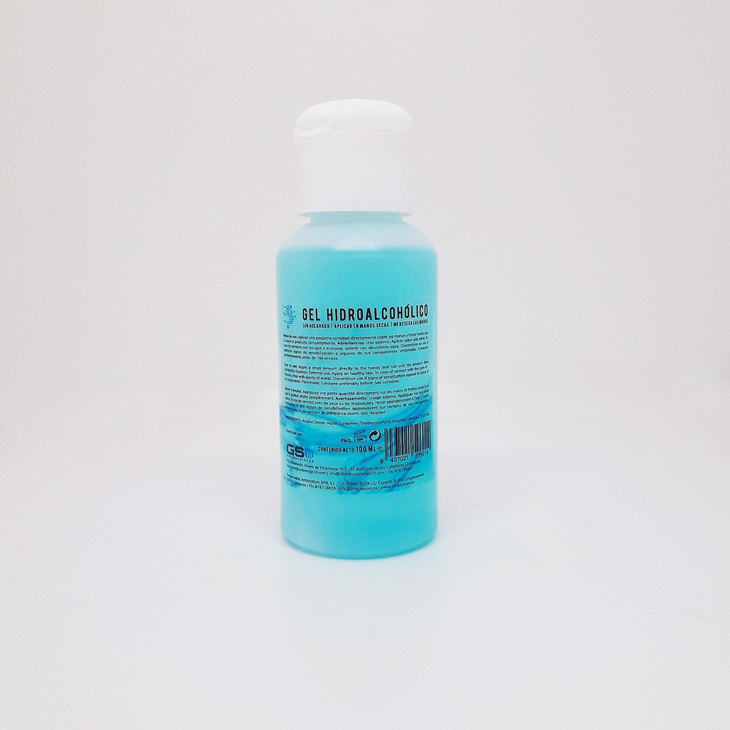 GEL HIDROALCÓHOLICO 100ML 5 UNIDADES